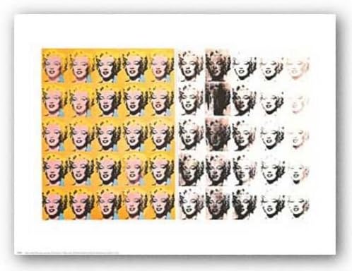 New York Graphics Marilyn Monroe (50 Images) by Andy Warhol 25.9375"x16.9375" Art Print Poster