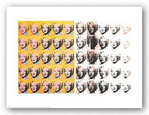 New York Graphics Marilyn Monroe (50 Images) by Andy Warhol 25.9375"x16.9375" Art Print Poster