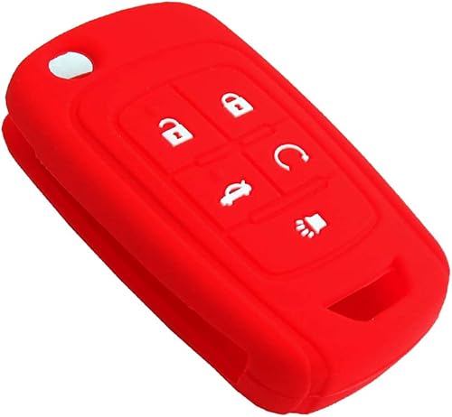 Miniatura 4 de 2 fundas de goma para llavero de 5 botones, protector de silicona sin llave para Chevrolet Equinox Camaro Cruze Malibu Sonic Volt Park OHT01060512