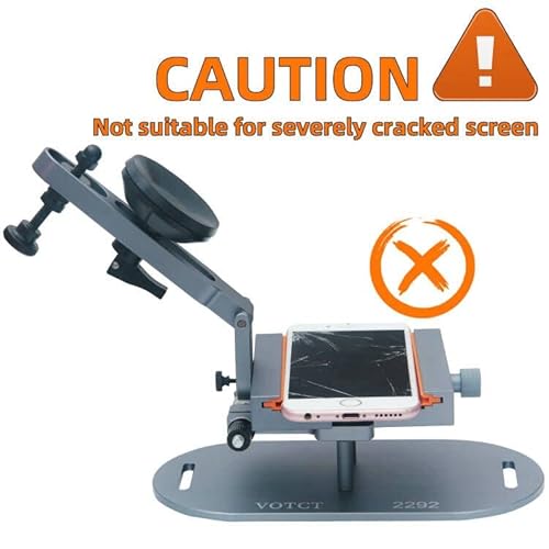 Votct Phone Screen Separator Aluminium Alloy Phone Screen Opener With Suction Cup Heating Free 360 Rotatable Lcd Screen Opening Tool Cellphone Repair Kit Compatible For Iphone Samsung Galaxy Huawei #TOP5