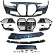 Front Bumper Cover Kit For 2013 2014 2015 2016 2017 2018 BMW 3 Series F30 Facelift to M3 G80 Style Replacement For 7492614,7498949,7492613, 63117419629,7419629
