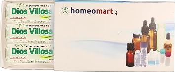 Dioscorea Villosa Homeopathy Pellets Pills in 1M Potency, Pack of 3
