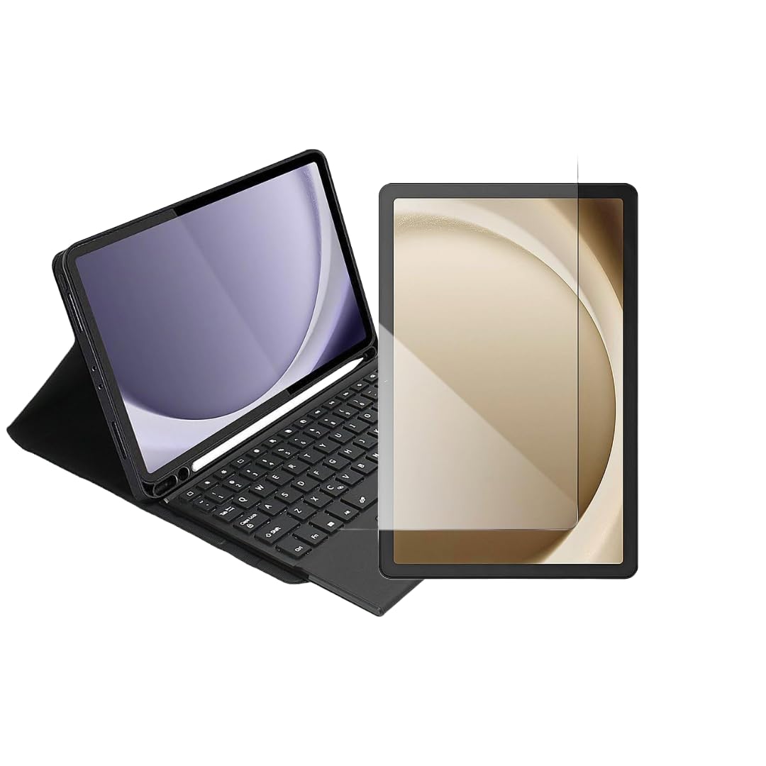 SaharaCase for Galaxy Tab A9+ Kit Bundle - ProTouch Keyboard with ZeroDamage Screen Protector