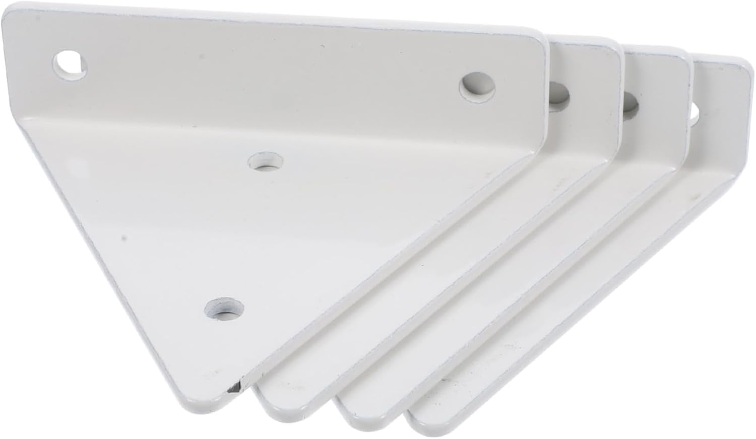 VALICLUD 4sets Invisible Triangle Wall Mount Shelf Brackets Sturdy Iron Floating Shelves for Rustic Style