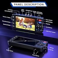 PORTTA VD20P VHS to Digital Converter, Videokassetten Digitalisieren with 5" LCD & Remote, Compatible with VHS, VCR, DVR, DVD, Hi8, Mini DV, Camcorder, Cassette Tape, Gaming Consoles – Ansicht 4