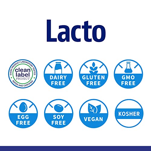 Enzymedica Lacto, Maximum Strength Formula For Dairy Intolerance, With Enzymes Lactase And Protease, Relieves Digestive Discomfort, 90 Capsules (90 Servings) #TOP6