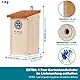 valuents Meisen Nistkasten – Vogelhaus aus Kiefernholz zum Aufhängen – geschütztes Einflugloch aus Metall – Selbstmontage +Plus: Gartenhandschuhe