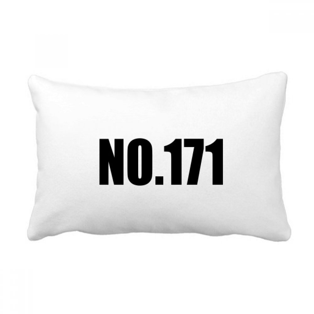 Coussin oreiller lombaire Chanceux No.171 multicolore 16x24 pouces pour canapé maison