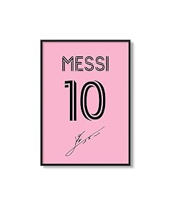 Oye Aalsi Lionel Messi Acrylic Glass Frame Wall Decor | Premium Football Poster with Black Frame | HD Printed Sports Artwork for Bedroom, Living Room, Office & Gaming Room | Modern Home Decoration Gift (Model - 1, 8inch x 12inch)