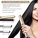 Mixcolor Hair Straightener and Curler 2 in 1, Ceramic Tourmaline Ionic Flat Iron, Fast Heating-up w/Adjustable Temp 265 to 450, Dual Voltage Straightening Iron, 7 Piece Set