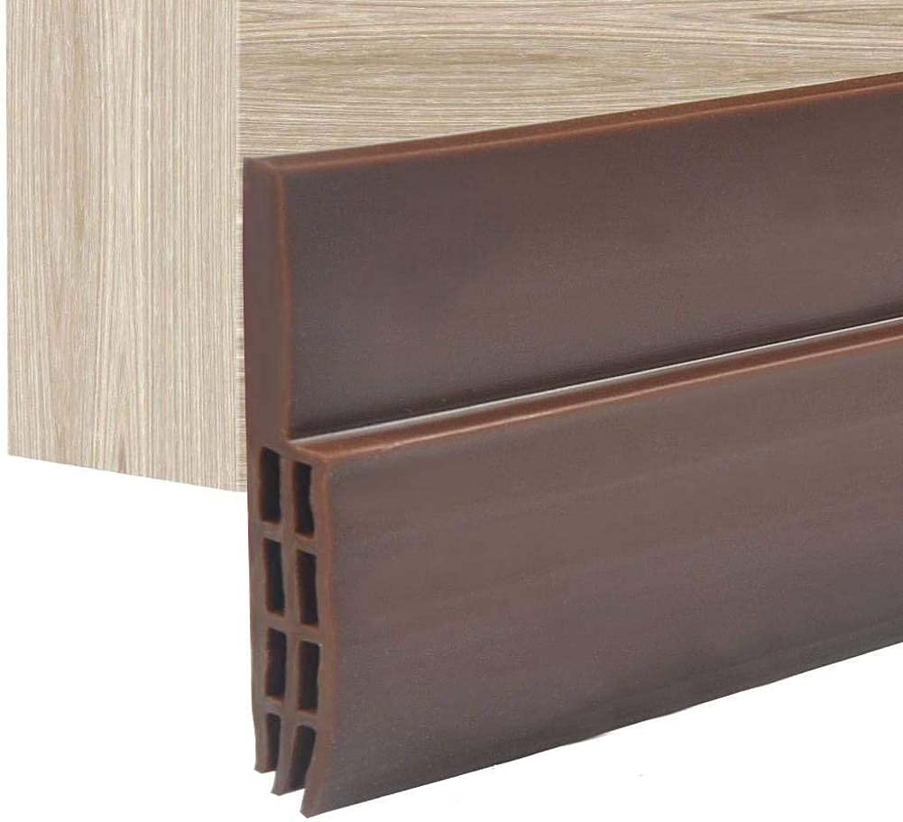 Paraspifferi per la parte inferiore della porta, autoadesivo, fermaporta, resistente alle intemperie, insonorizzata, per porte interne, 100 cm