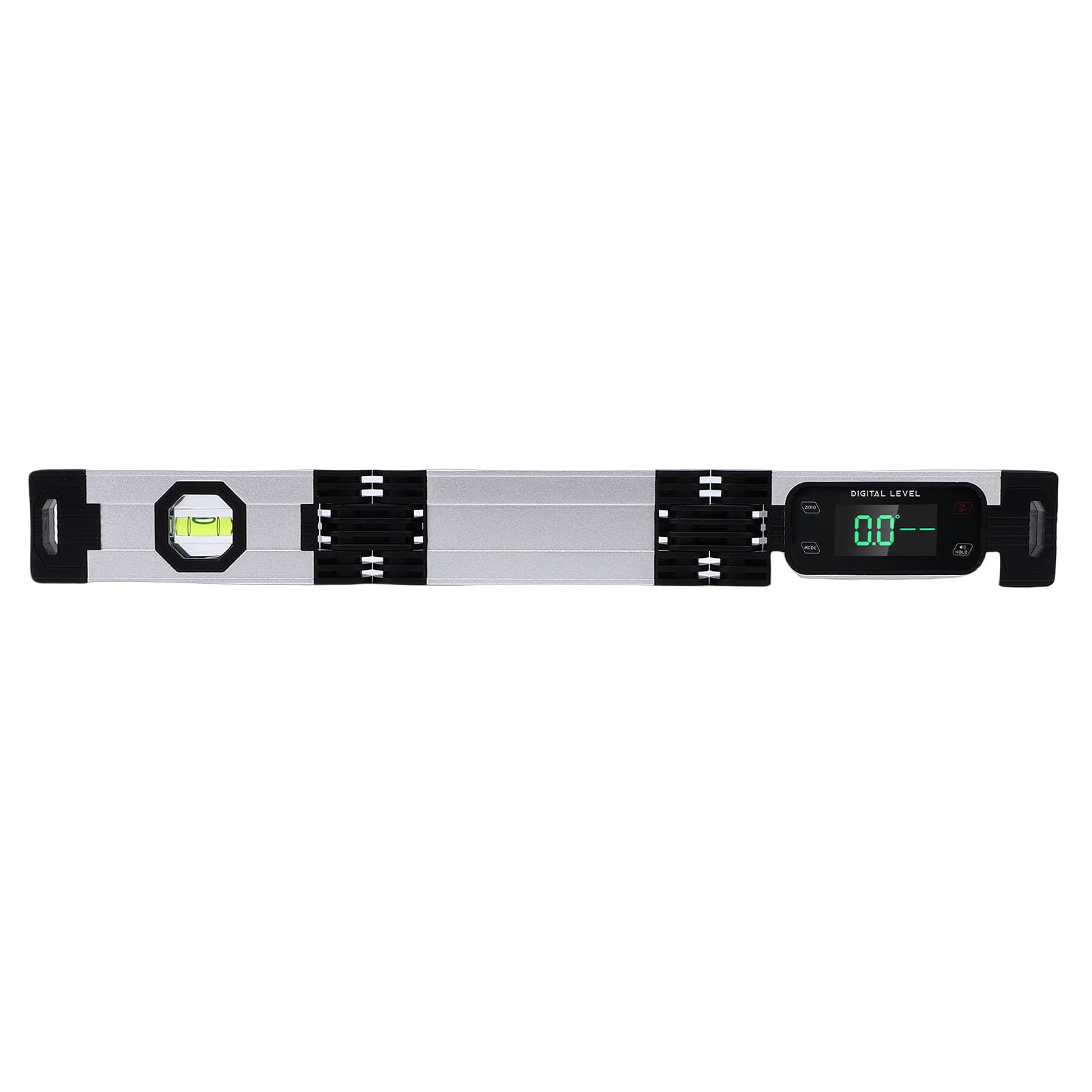 ViaGasaFamido Strumento di Misurazione Magnetico in Alluminio Pieghevole a Livello Digitale per Progetti di Carpenteria 45 Cm