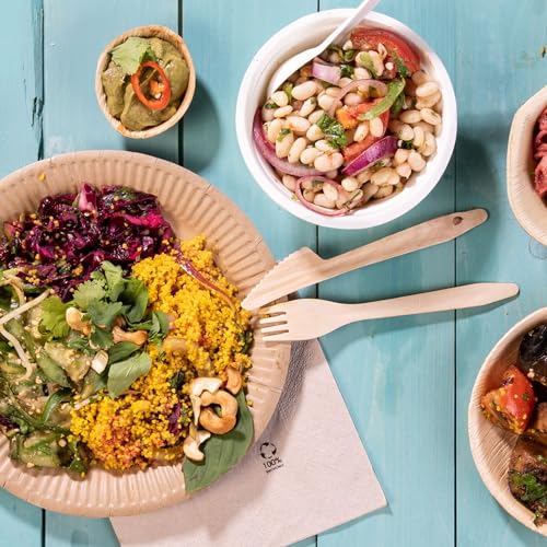 BIOZOYG Einwegmesser Holz 1000 Stück 16,5cm | Essbesteck Messer Holzbesteck Einweg Bio Einweggeschirr Holz Einwegbesteck Holzmesser Einmalbesteck Schmiermesser wooden Knife Besteck