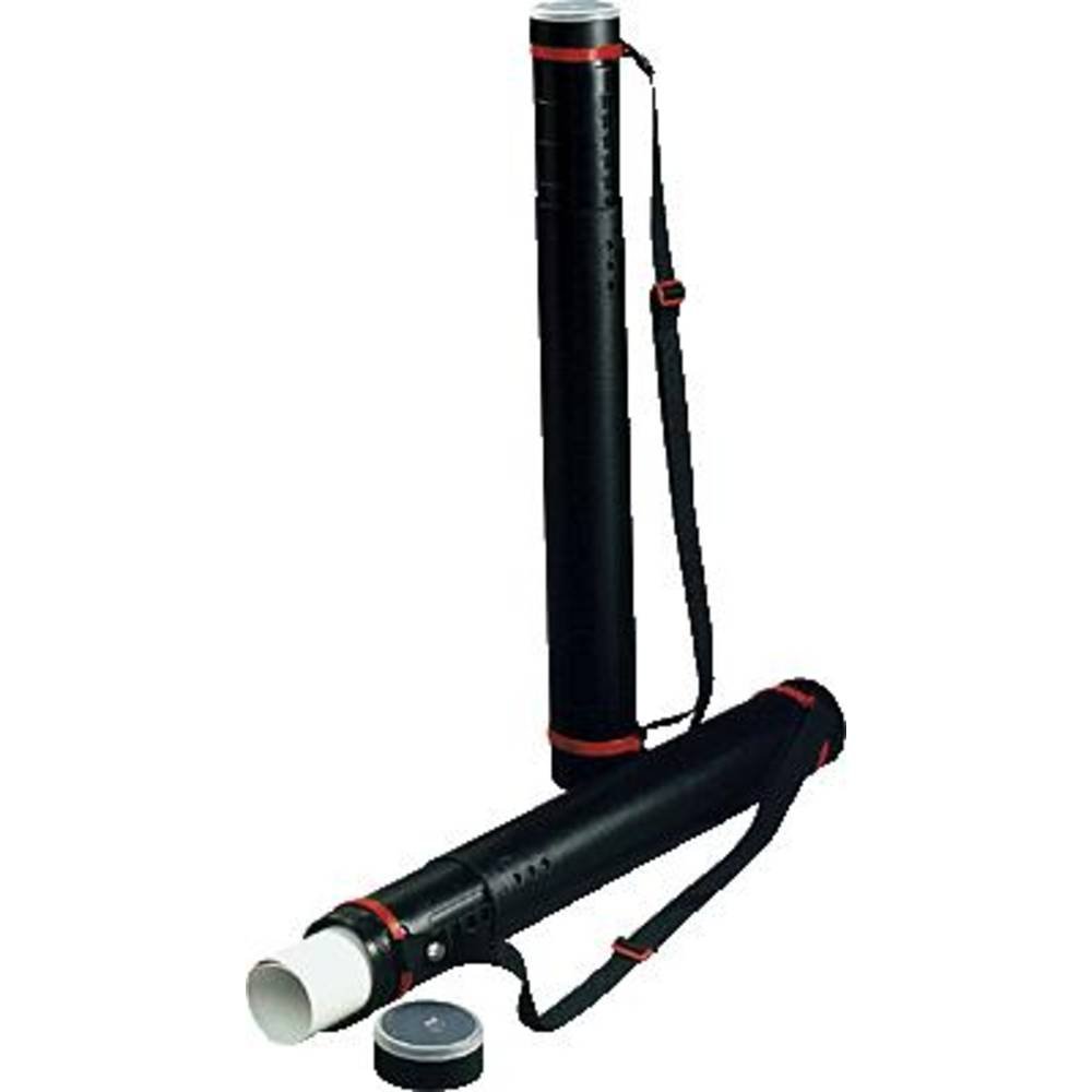 Tube de transport Rumold extensible pour plans et dessins en vinyle noir