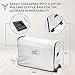 Ivation EZ-Bed (Queen) Air Mattress with Frame & Rolling Case, Self Inflatable, Blow Up Bed Auto Shut-Off, Comfortable Surface AirBed, Best for Guest, Travel, Vacation, Camping