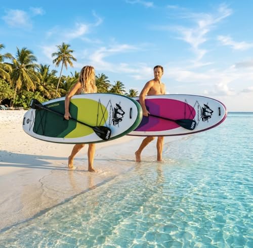 Image of Roc Inflatable Stand Up Paddle Board 10' 6 inch with Premium SUP Paddle Board Accessories, Wide Stable Design, Non-Slip Comfort Deck for Youth & Adults