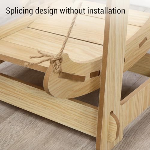 Derrama de Giro de Gato, Multifuncional Removível Camada Duas Camada de Madeira Elevada Cama Prática