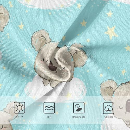 Wusikd Koala Girls Underwear Cotton Clouds Star Girls Briefs Soft Toddler Underwear 4T Multi3
