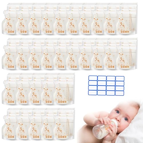 Muttermilchbeutel, Muttermilch Aufbewahrung Bags, 30 Stück Aufbewahrungsbeutel zum Stillen, 250ml BPA-freie Milchbeutel für Muttermilch Gefrierbare Auslaufsichere Milchbeutel Platzsparen
