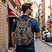 SUIKIHUM Vintage Canvas Backpack for Men Women, Durable Casual Daypack, Large Capacity Travel Rucksack Fits for Hiking and Daily Use (Coffee)