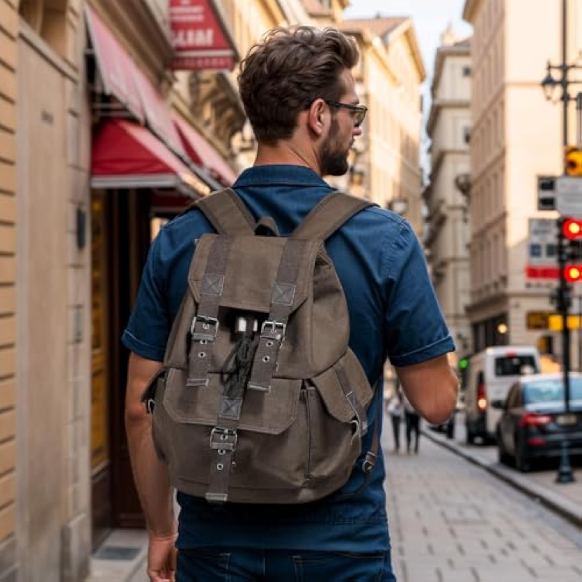 Vintage Canvas Casual Daypack Backpack