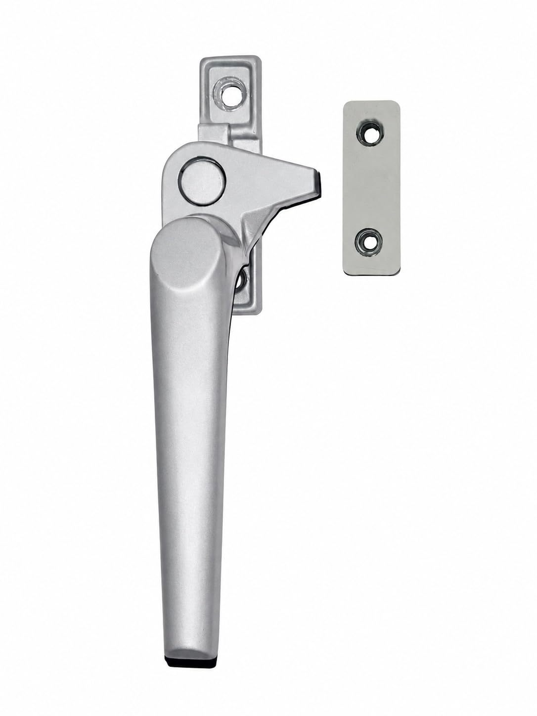 First Lot Aluminium Alloy Left and Right Hand Side Locking Handle for Casement Windows (Silver) 1
