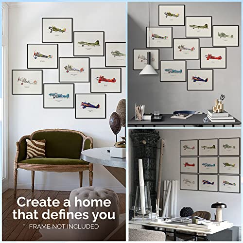 97 Decor Vintage Airplane Decor - Antique Aircraft Wall Art, Army Aviation Poster, Military Airplane Pictures, Wwii Aircraft Posters, American Aviation Prints For Bedroom Decorations (8X10 Unframed) #TOP2