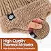 Passionbility Winter Beanie with Earflap Neck Warmer Set for Men Women, Outdoor Warm Thermal Knitted Hat Stocking Caps