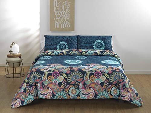 DHestia - Juego Funda Nórdica Reversible de Algodón/Poliéster Nesso Design (Cama 160/180)