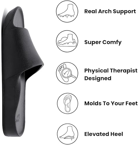Miniatura 2 de Archies Sandalias ortopédicas de recuperación para alivio de la fascitis plantar, dolor de pies y dolor de talón, ligeras, acolchadas y absorbentes