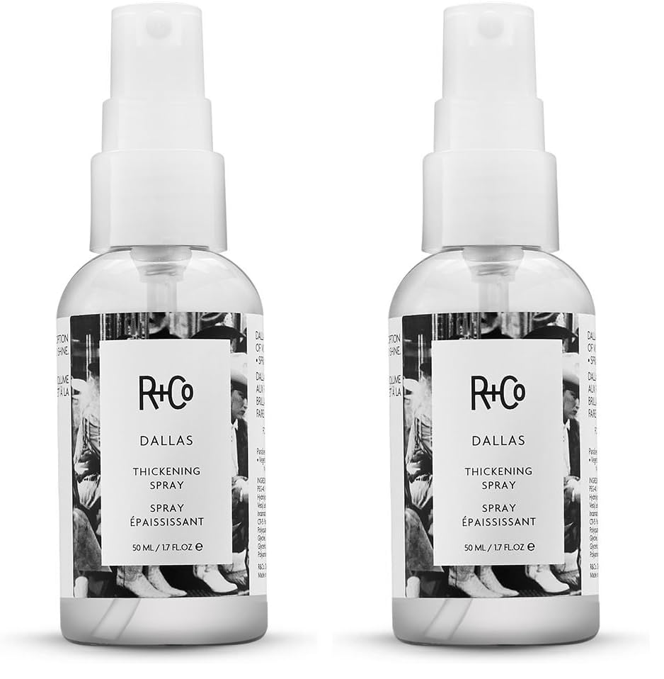R+Co Dallas Hair Thickening Spray | Volumizing & Texturizing Spray for All Lengths | Adds Volume, Body & Shine | Perfect for Blowouts, Curling Irons & Roller Sets