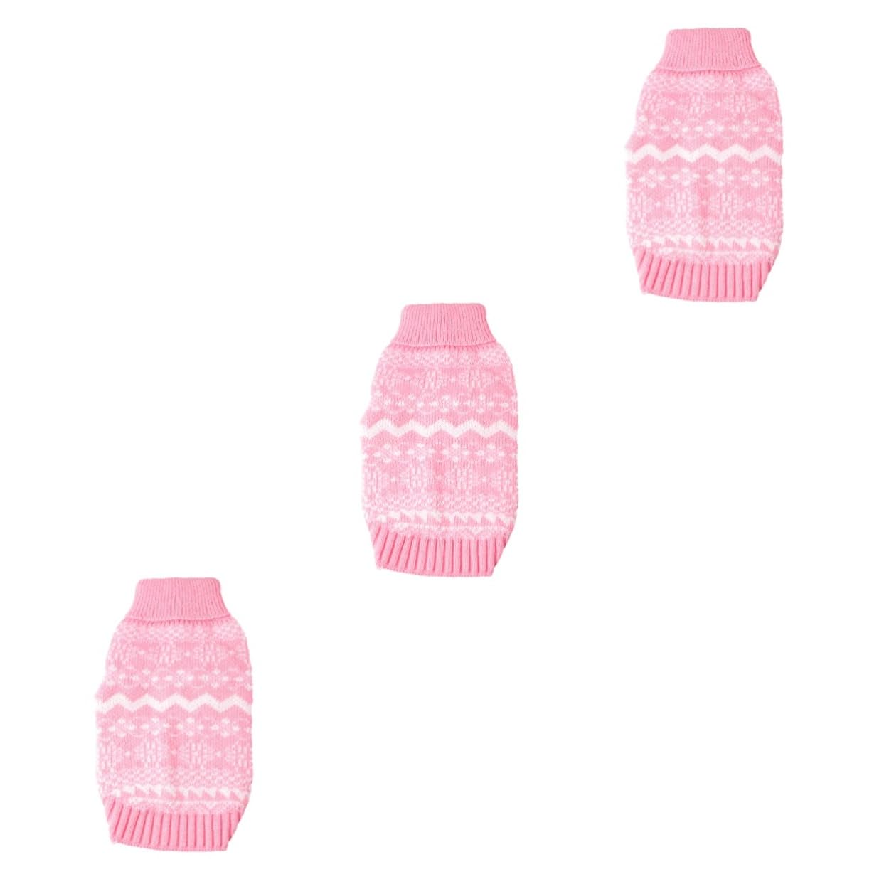 SUPVOX 3 Pezzi Maglione Lavorato A Maglia per Animali Domestici Collo Alto Cane Caldo Abbigliamento per Animali Domestici Maglione per Cani per