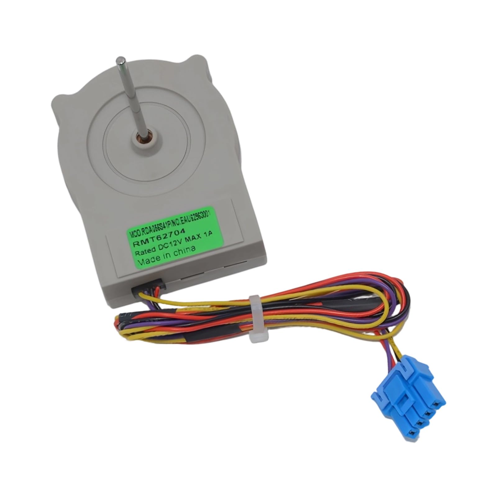 Tsophreniq 4-Pin Evaporator Fan Motor 12V, Refrigerator Cooling Replacement with Efficient Heat Dissipation Design Refrigerator Fan Motor