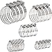 Produktbild Einstellbares Schlauchschellen-Set Edelstahl 304,20 Stück 6-51 mm Schlauchschellen,Keine Beschädigung des Schlauches, für Garten, Haus, Pool, Schornstein