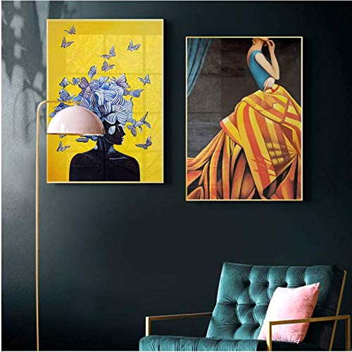 Affiche modulaire pour le salon célébrant la poésie féminine et la nature 50x70