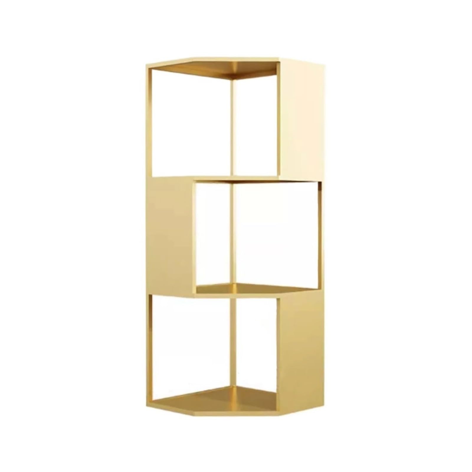 ZYYANSHOP Bookshelf Living Room Light Luxury Vertical Corner Bookshelf Iron Baked Enamel Open Display Shelving Unit