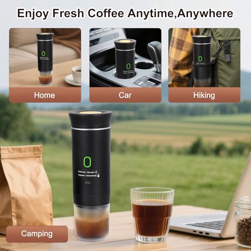 Image of Portable Espresso Machine and Coffee Grinder