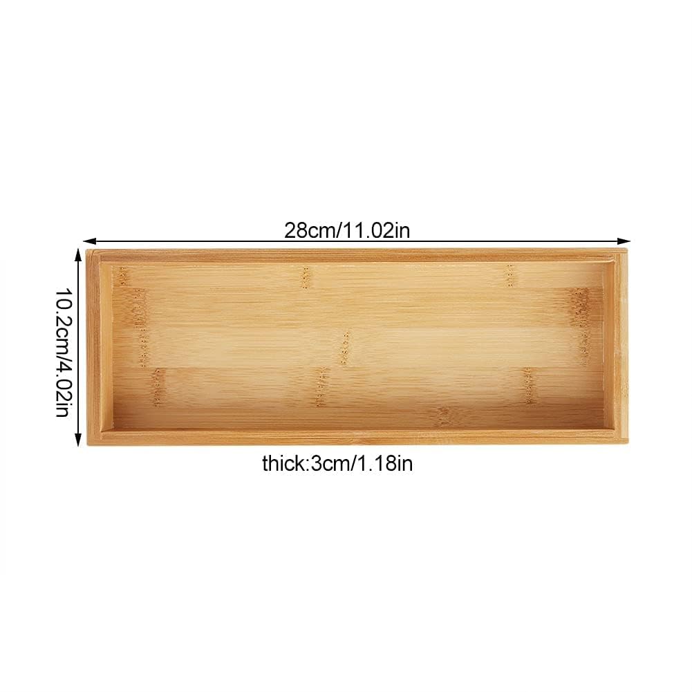 Bambus-Serviertablett Set Im Japanischen Stil – 19,2x10,2 Cm, Ideal Für Tee, Frühstück & Deko