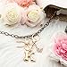 Sylixonae Bubble Initial Keychain with Bow & Butterfly - Gold Letter Bag Charms for Women, Cute Purse Handbag Accessories (K)