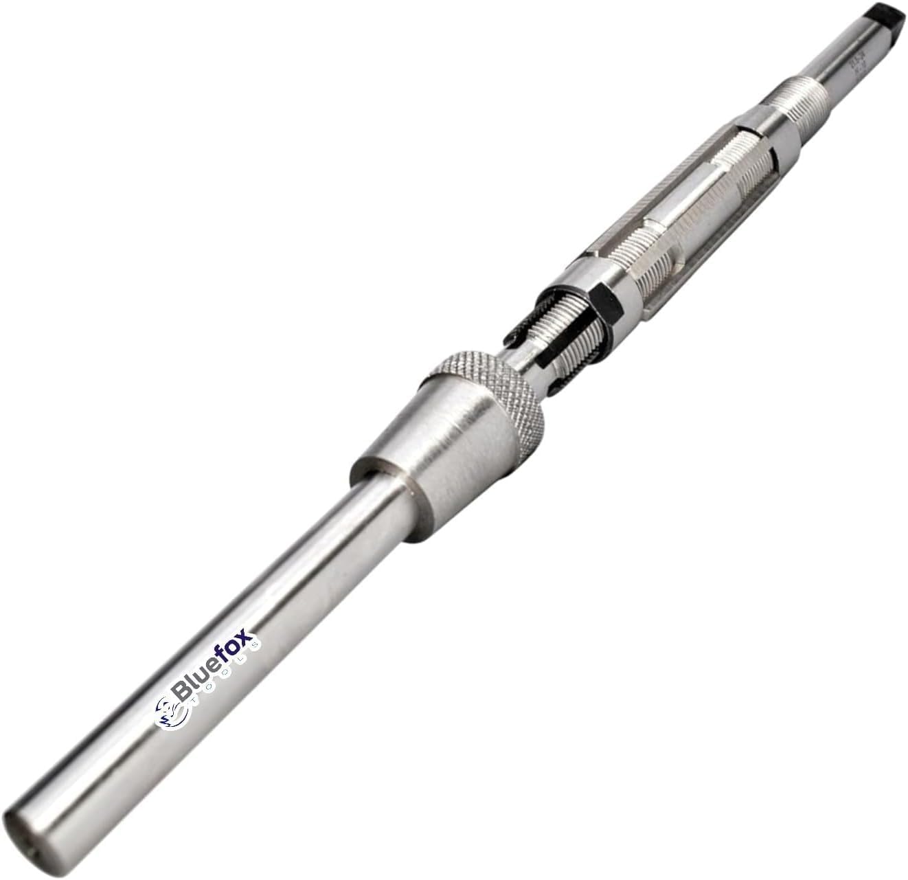 H9 Adjustable Hand Reamer with Solid Pilot | 25/32" - 27/32" (19.8-21.4mm) | High Speed Steel King Pin Reamer | Floating Pilot Sleeve | Precision Line Reaming Tool