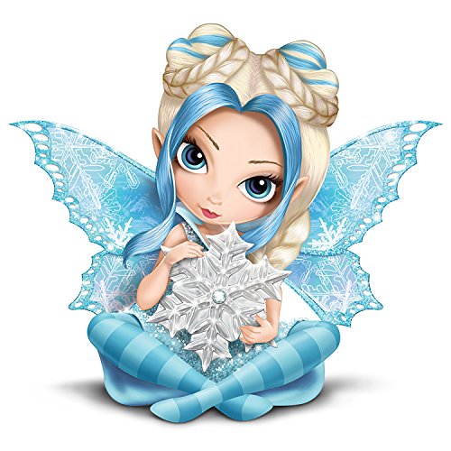 The Hamilton Collection Jasmine Becket Griffith Snow Fairy Figurine with Snowflake
