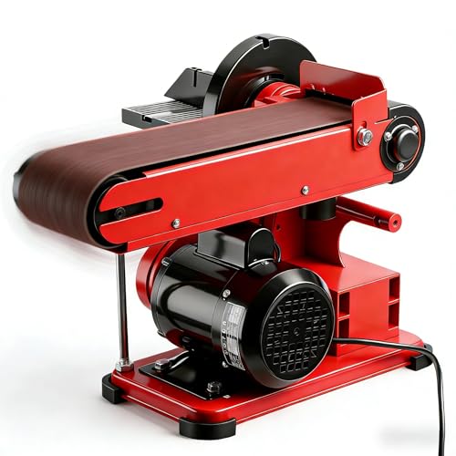 GEARFLOW Belt Disc Sander 4x36inch and 6inch Disc Benchtop Disc Sander 370W Disc Combo Sander with Built-in Dust Collection Bench Sander for Woodworking