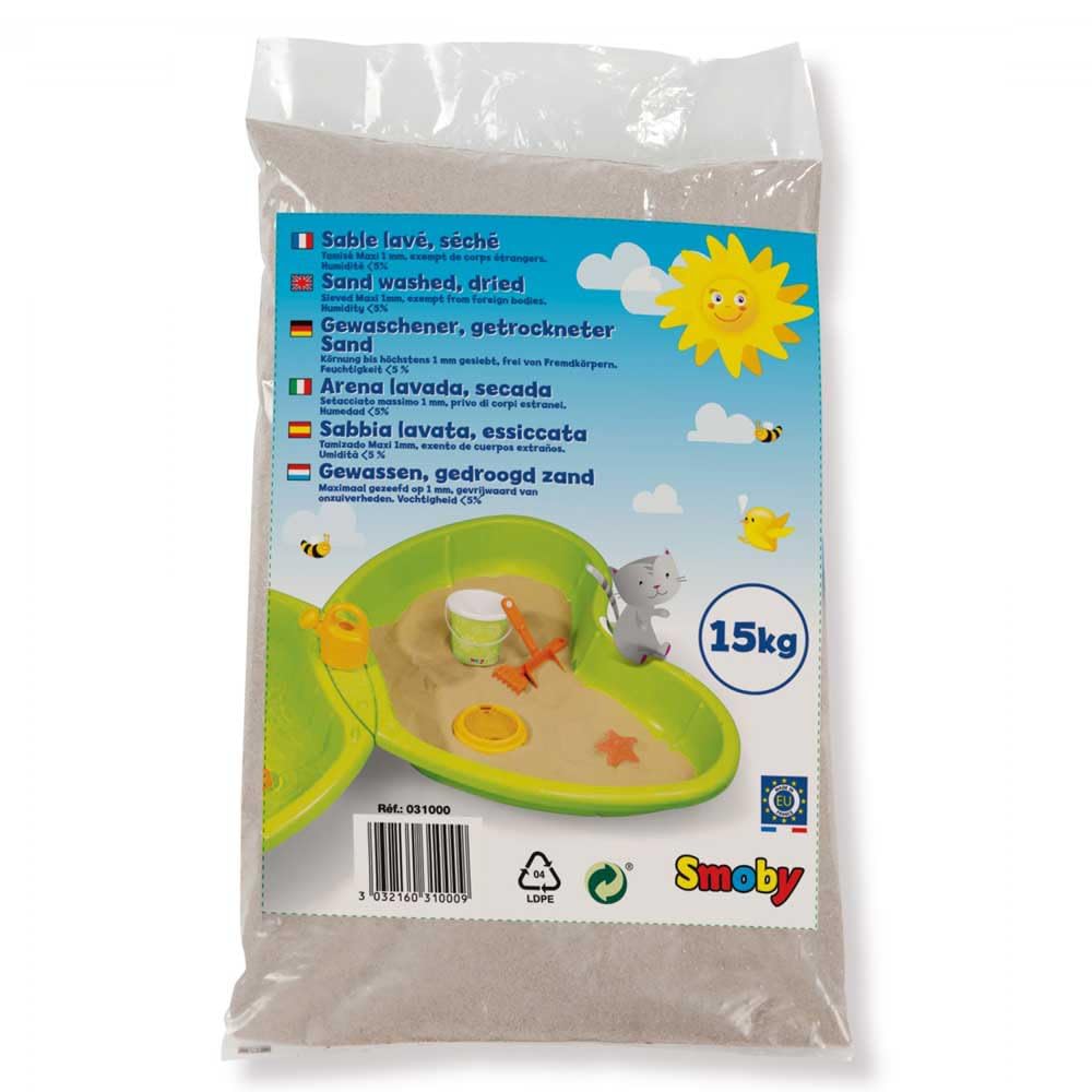 Smoby - Sacchetto di Sabbia da 15 kg, + 2 Anni, 7600031000