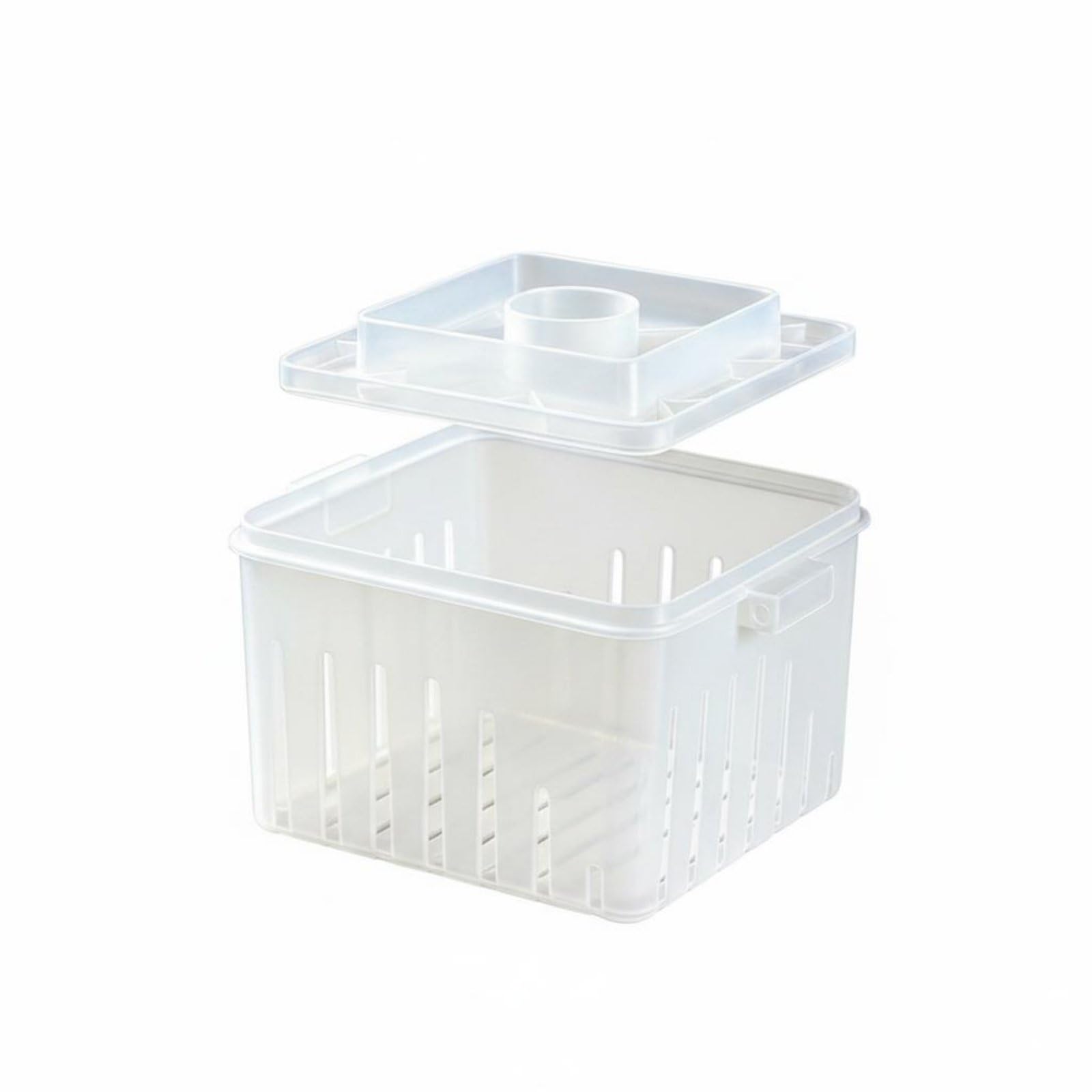 Multi-Use ABS Tofu Mold DIY Tofu Former Mold Easy to Clean Soy Milk Curd Press Sturdy for Beginners, Home, S - No Lid W Cloth-image-36