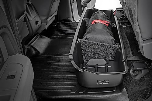Rough Country Under Seat Storage for Ford F-150 (2009-2014) CrewCab - Custom-Fit, Durable, Anti-Skid Thermoplastic Under Seat Storage Compartment by Rough Country - Used condition - US$103.91