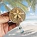 Sand Dollar Badge Reel - Handmade Retractable ID Holder, Custom Nurse Badge Charm, Teacher Lanyard, Office Clip, Fun Summer Vibes Badge Reel, Customizable, Beach