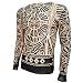 WanYangg Camiseta De Tatuaje para Hombre Camiseta Transpirable Manga Larga Camisas con Tatuajes Ropa Tattoo Camisetas Tatuadas 110BlaTT