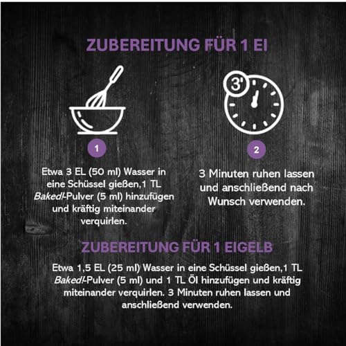 Lunar Fox Eiersatz Vegan Glutenfrei - zum Backen - pflanzlicher Ei Ersatz - Baked!