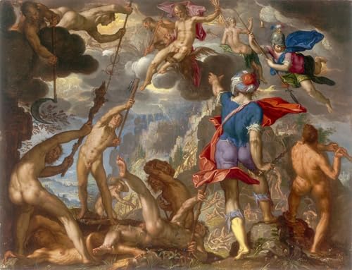 Tableau Toile de Maître Mythologique Joachim Wtewael Peinture Décorative Murale