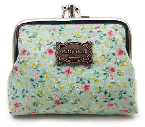 Patty Both Cute Classic Floral Exquisite Buckle Coin Purse (07)